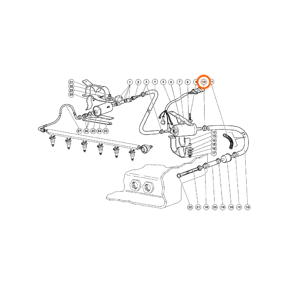 Iron Vault highlighted EPC square-v1 62.02.00 callout 010 — SKU 006231554