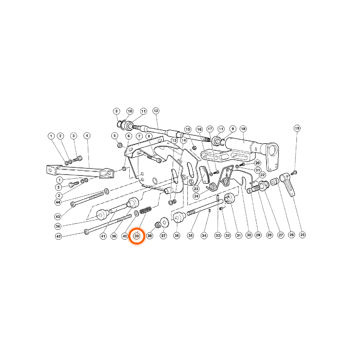 Iron Vault highlighted EPC square-v1 43.02.00 callout 039 — SKU 009414416