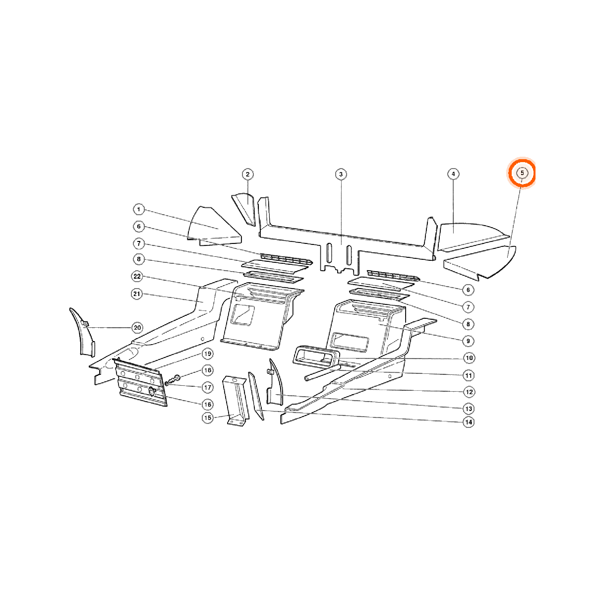 Iron Vault highlighted EPC square-v1 78.02.00 callout 005 — SKU 009458236
