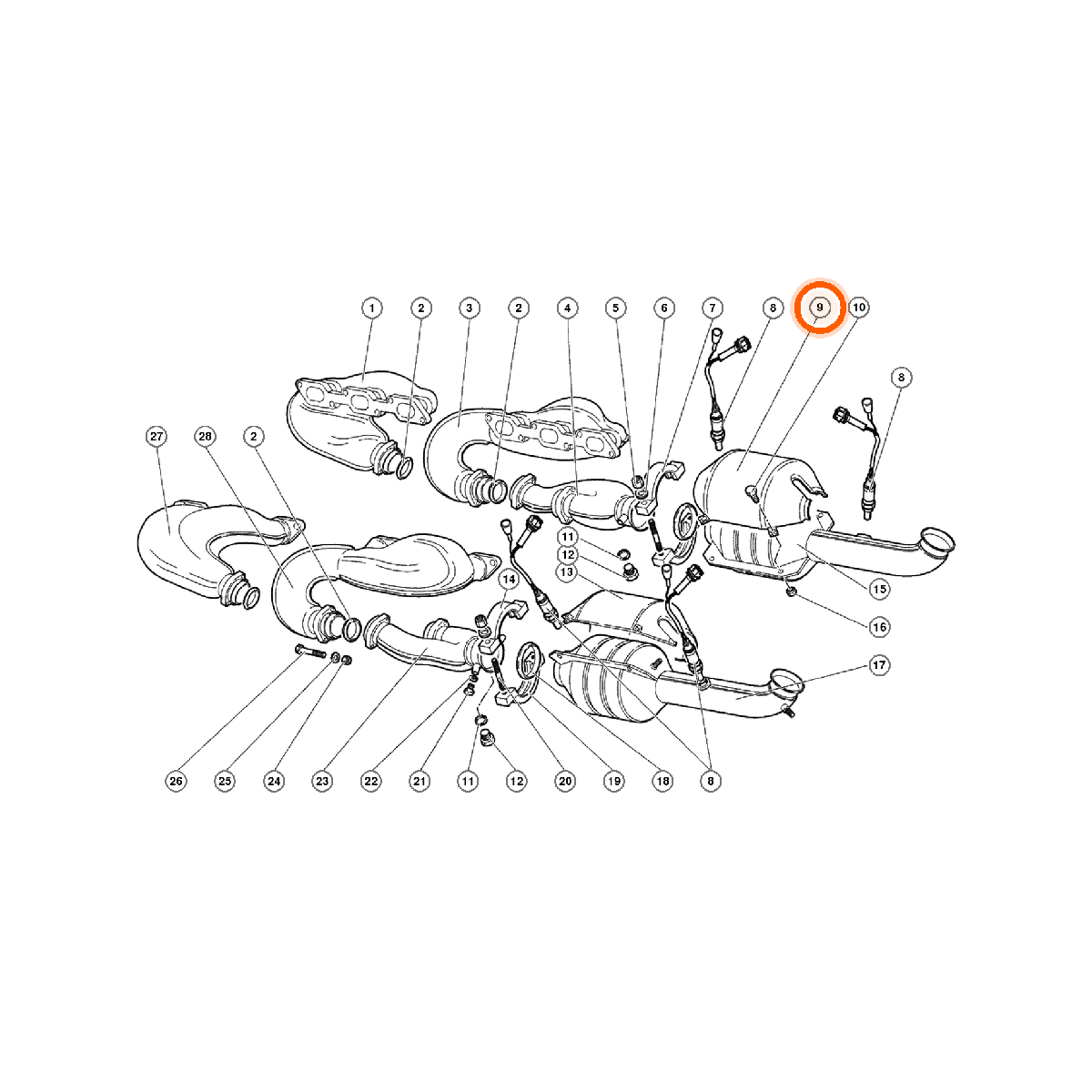 Iron Vault highlighted EPC square-v1 44A.01.00 callout 009 — SKU 004435463