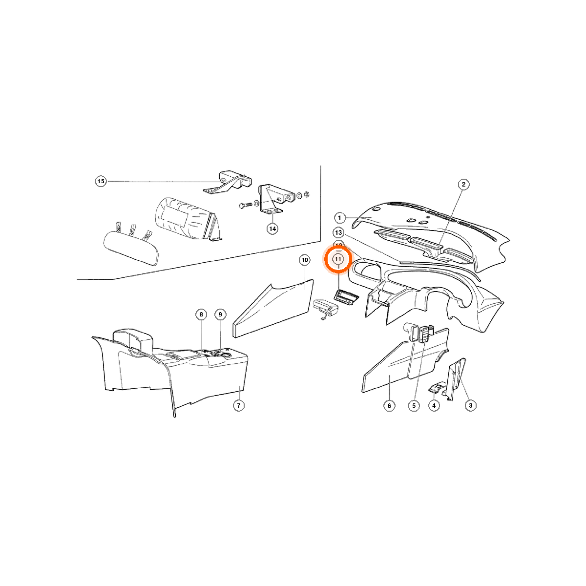Iron Vault highlighted EPC square-v1 74.76.78.01.00 callout 011 — SKU 0069009278