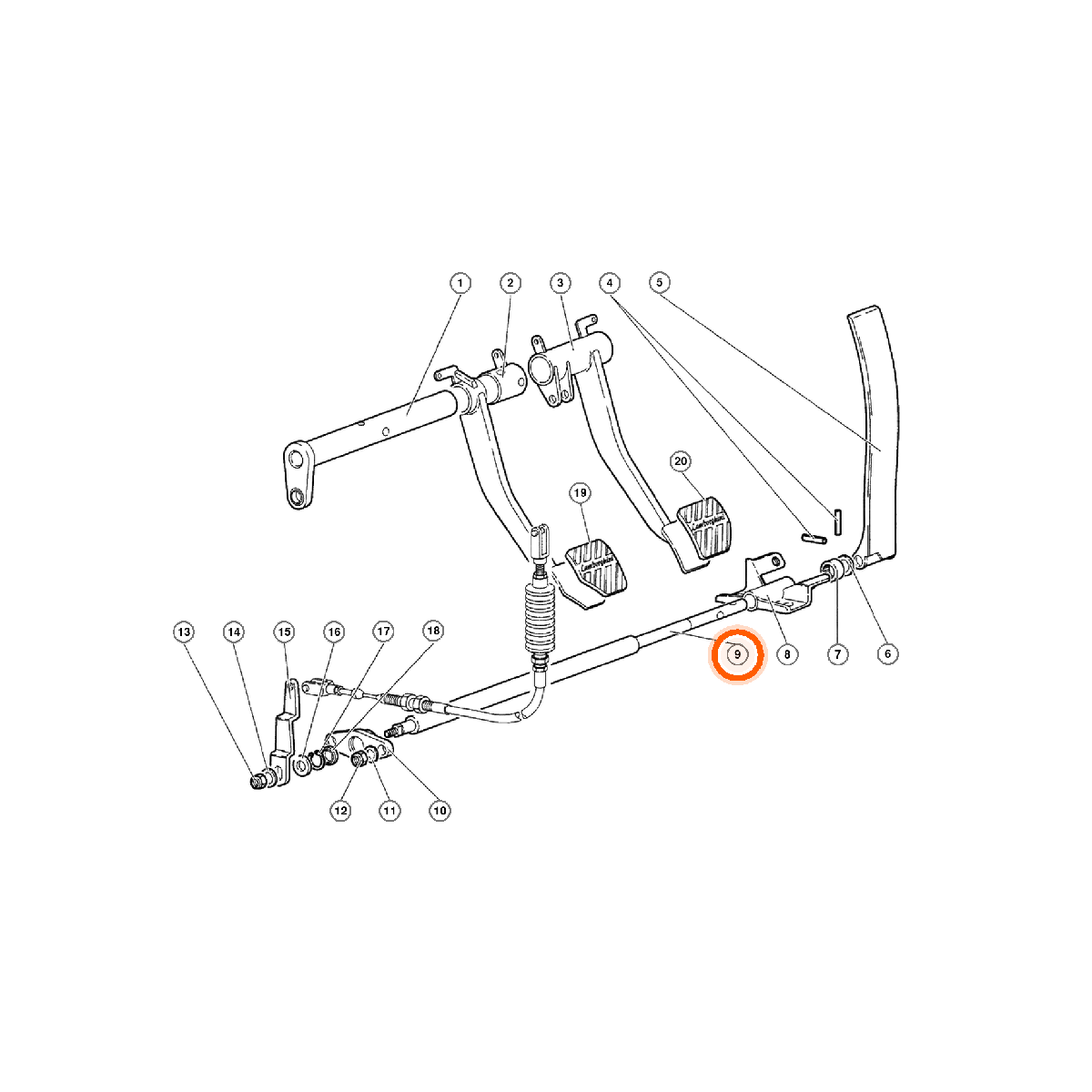 Iron Vault highlighted EPC square-v1 74.76.42.01.00 callout 009 — SKU 0042007578