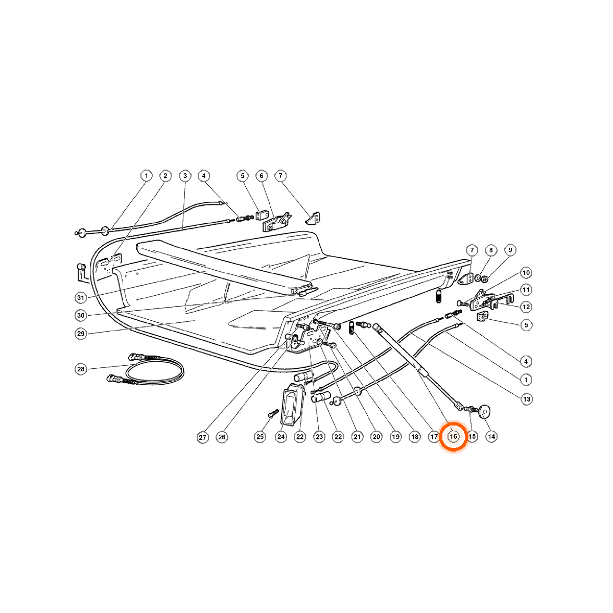 Iron Vault highlighted EPC square-v1 92.01.00 callout 016 — SKU 0092004388