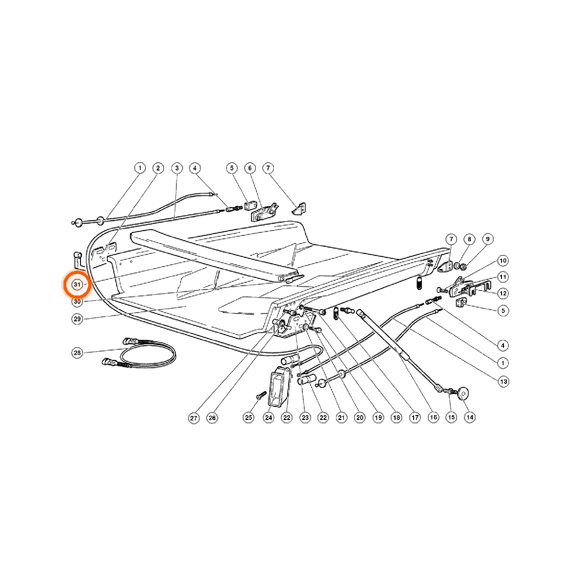 Iron Vault highlighted EPC square-v1 92.01.00 callout 031 — SKU 0092006794