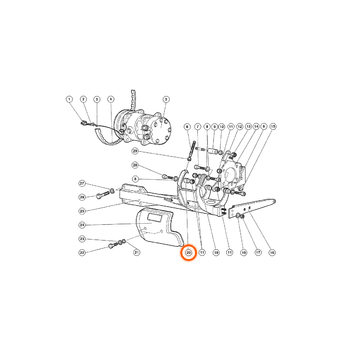 Iron Vault highlighted EPC square-v1 45.01.00 callout 020 — SKU 004529646