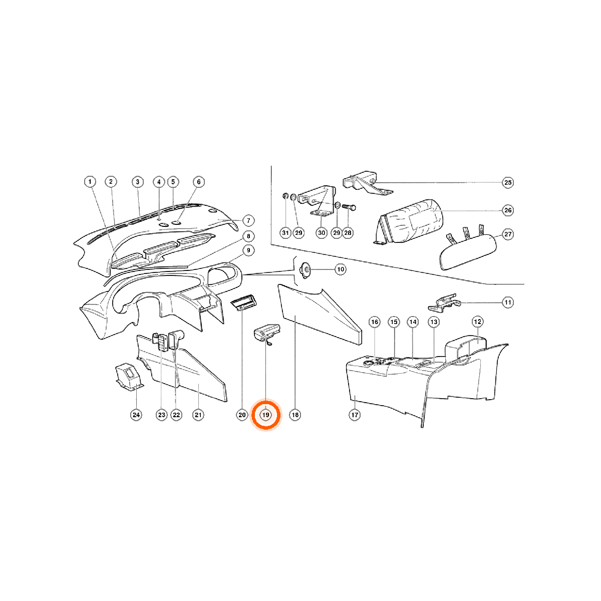 Iron Vault highlighted EPC square-v1 78.01.00 callout 019 — SKU 0059006338