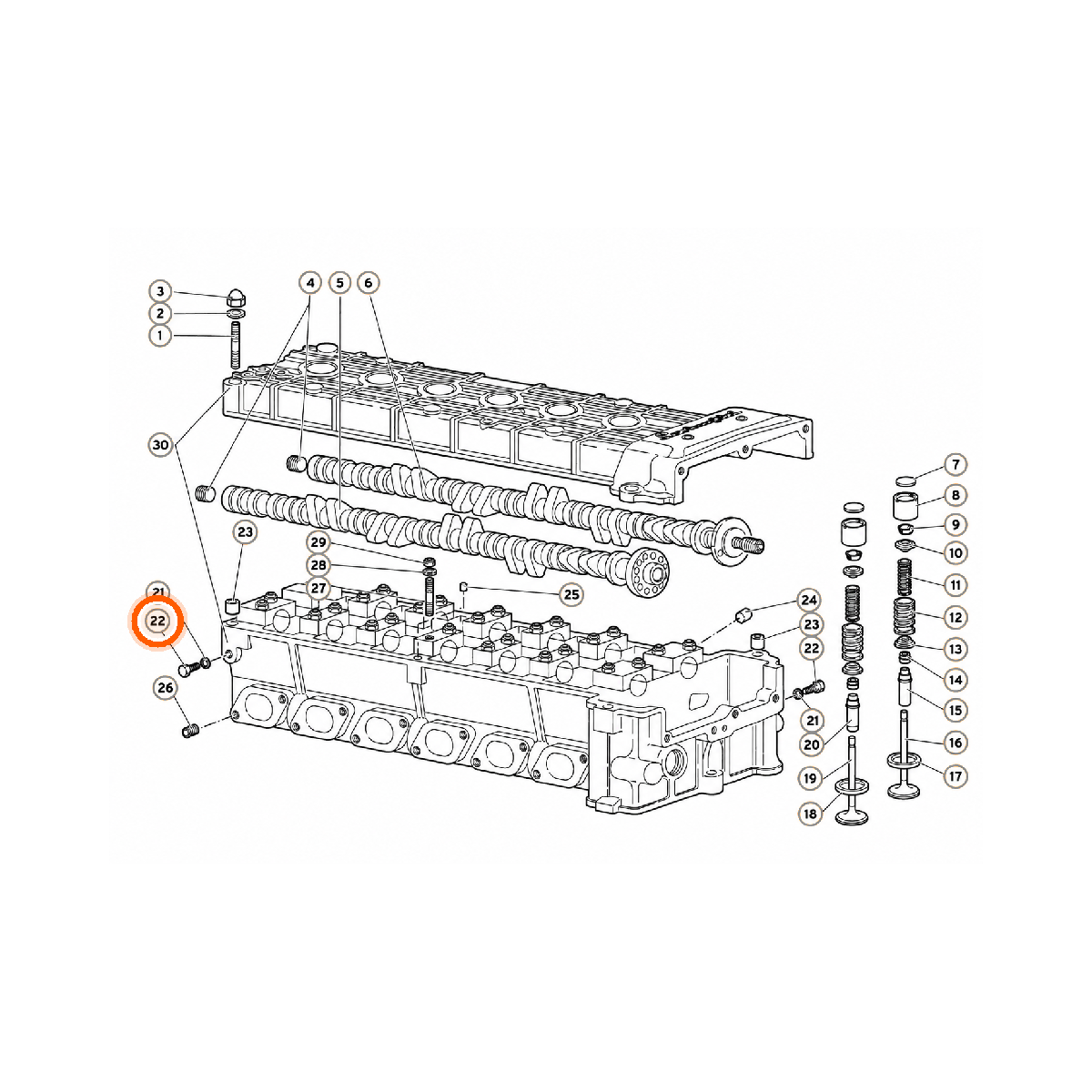 Iron Vault highlighted EPC square-v1 11.01.00 callout 022 — SKU N0102358