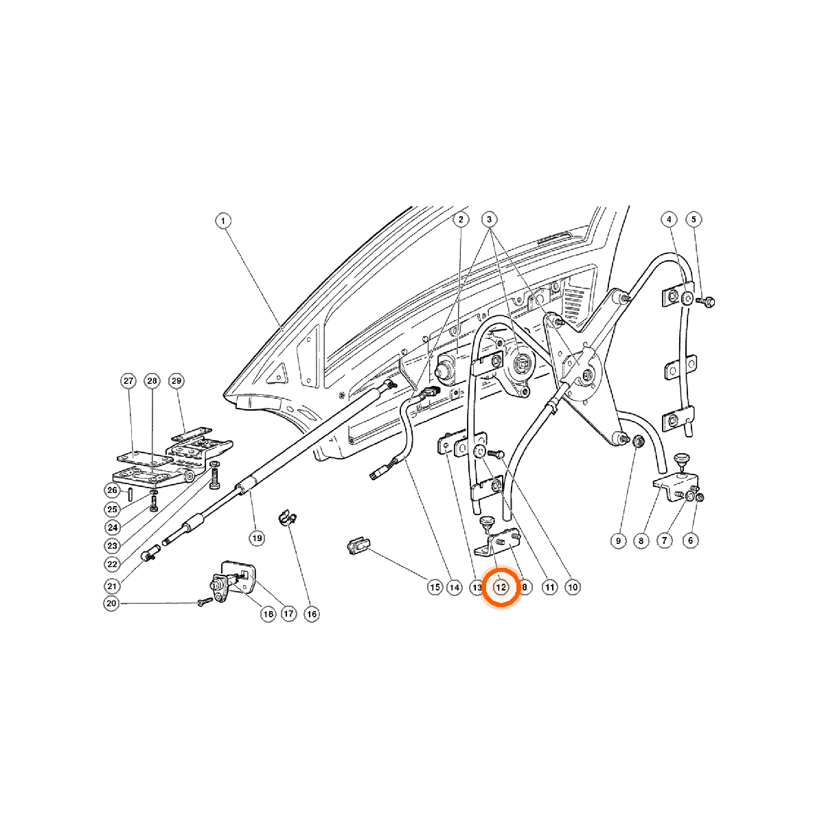 Iron Vault highlighted EPC square-v1 72.02.00 callout 012 — SKU 009421428