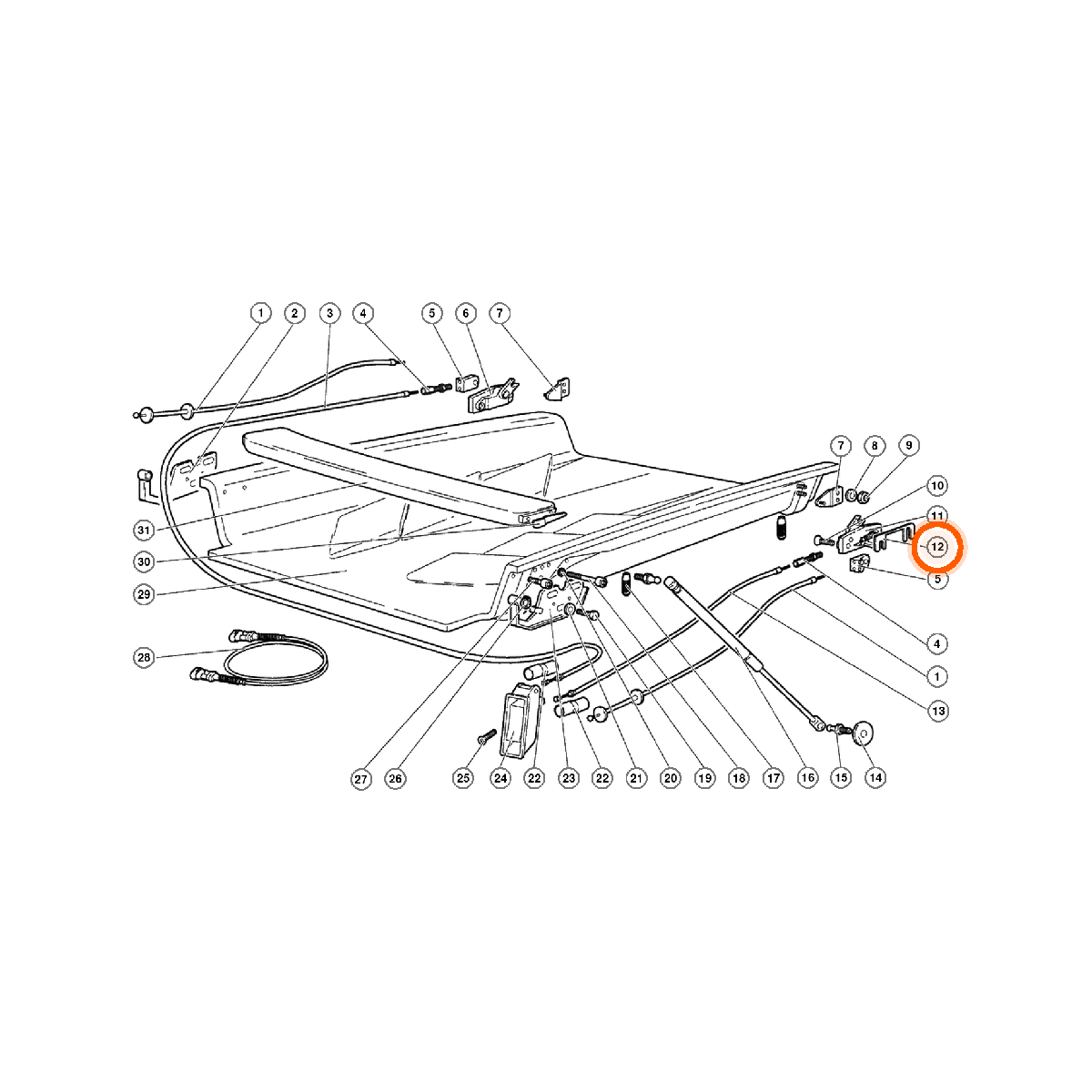 Iron Vault highlighted EPC square-v1 92.01.00 callout 012 — SKU 009460215