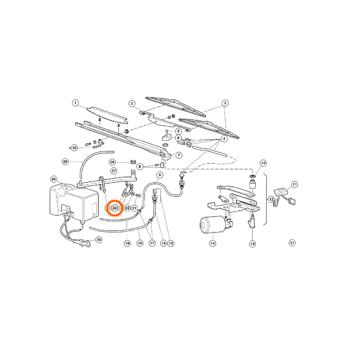 Iron Vault highlighted EPC square-v1 71.01.00 callout 024 — SKU 0071007708