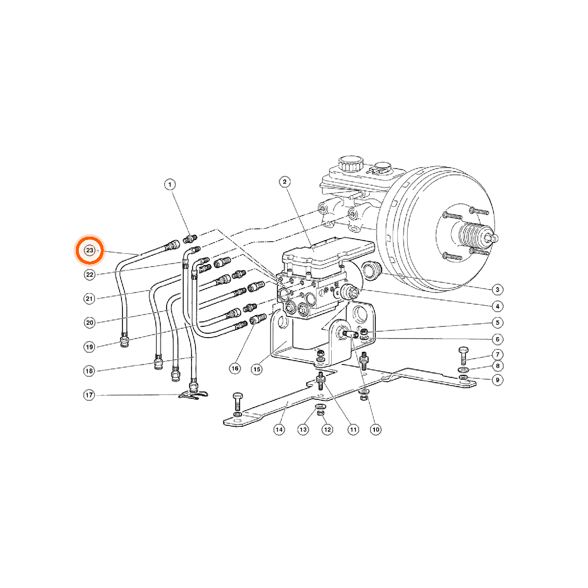Iron Vault highlighted EPC square-v1 3132.02.00 callout 023 — SKU 0032001508
