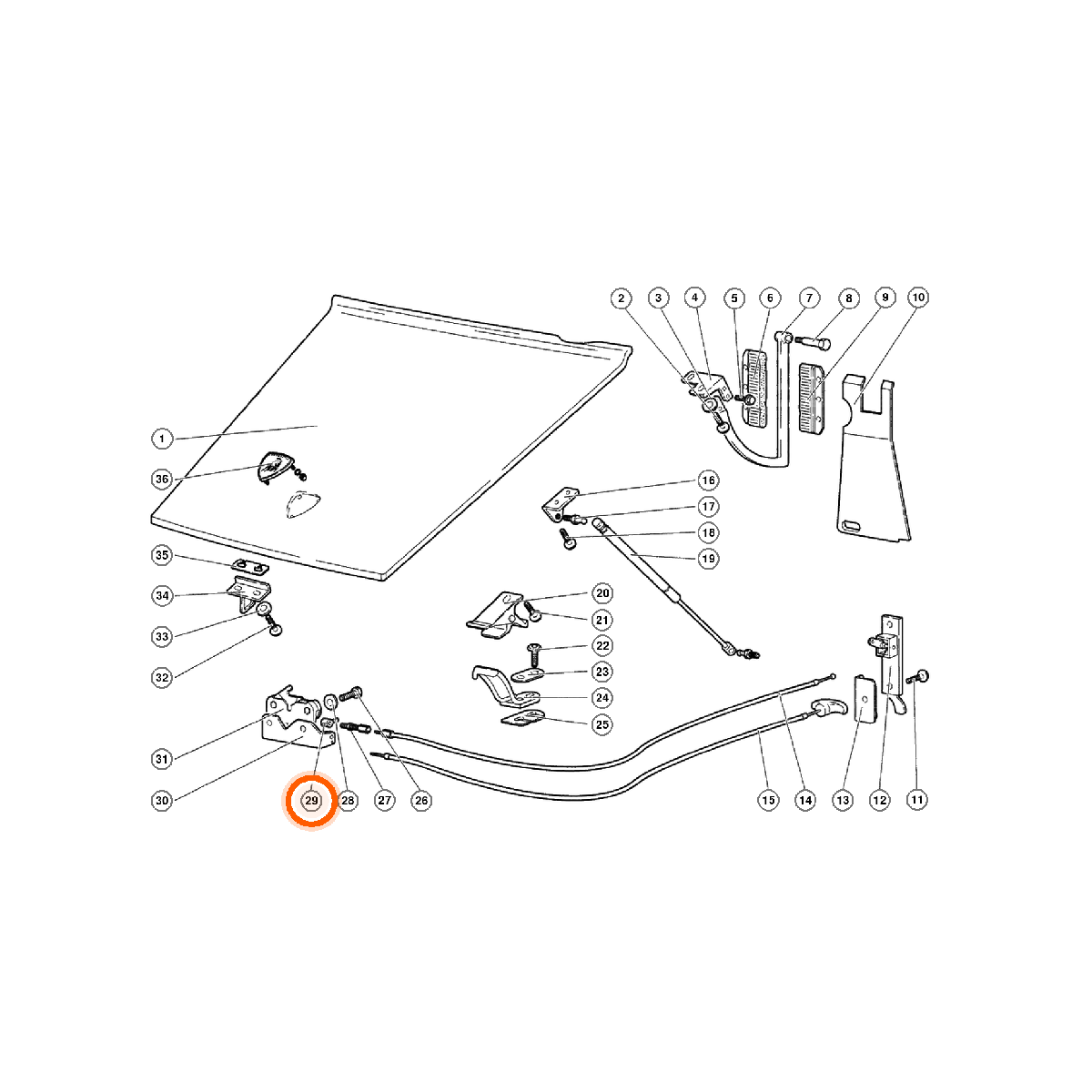Iron Vault highlighted EPC square-v1 79.01.00 callout 029 — SKU 410805717A