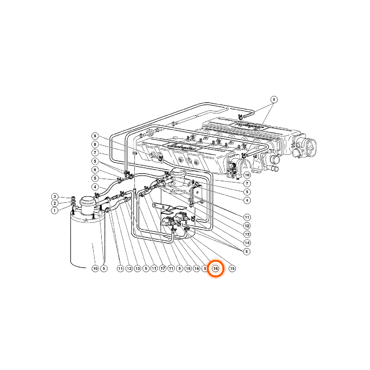 Iron Vault highlighted EPC square-v1 62.05.00 callout 016 — SKU 400906283