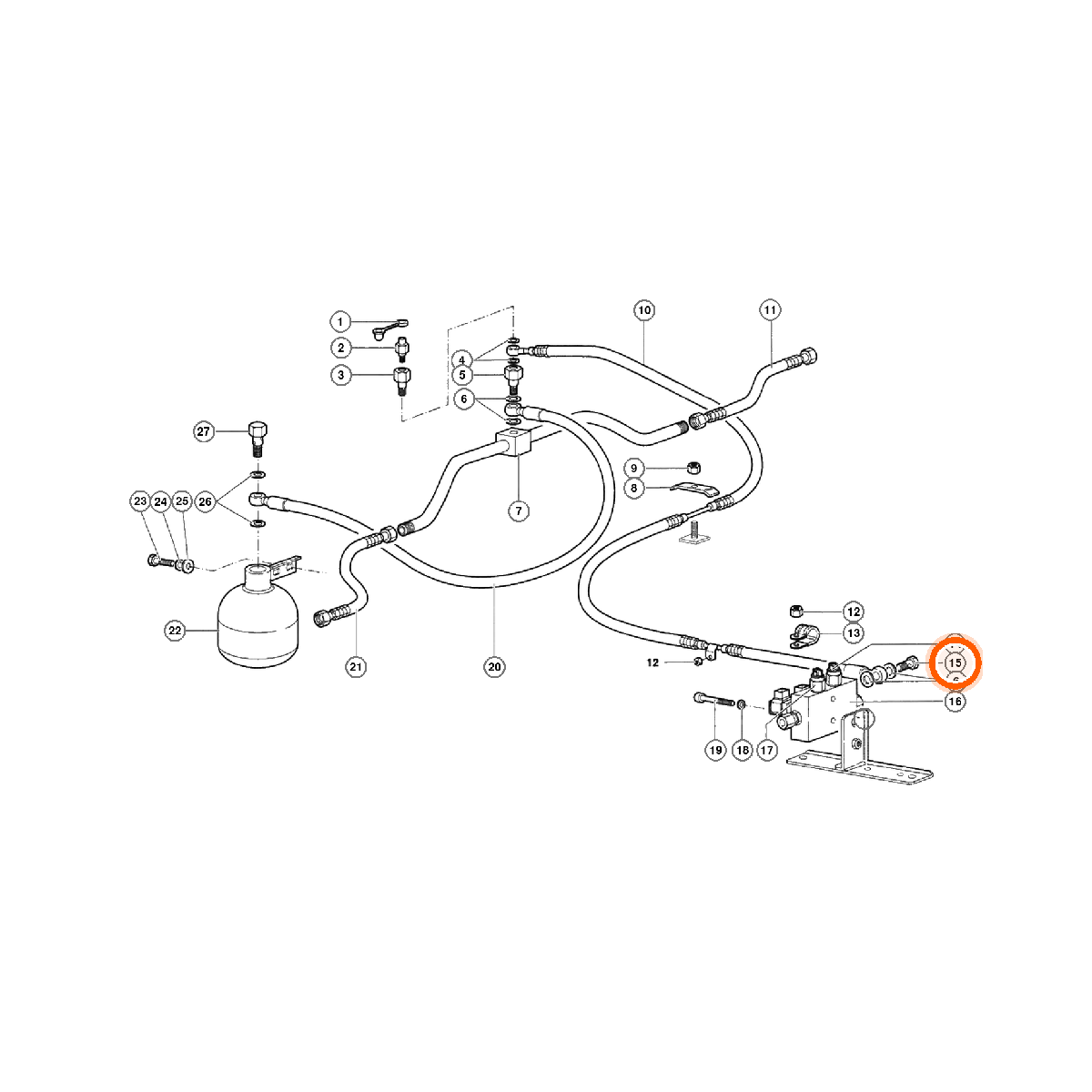 Iron Vault highlighted EPC square-v1 51.03.00 callout 015 — SKU 005133245