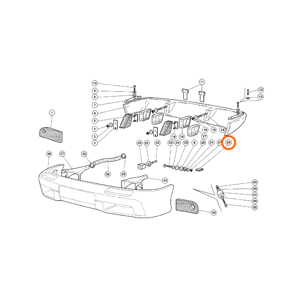 Iron Vault highlighted EPC square-v1 93.01.00 callout 028 — SKU 008220506