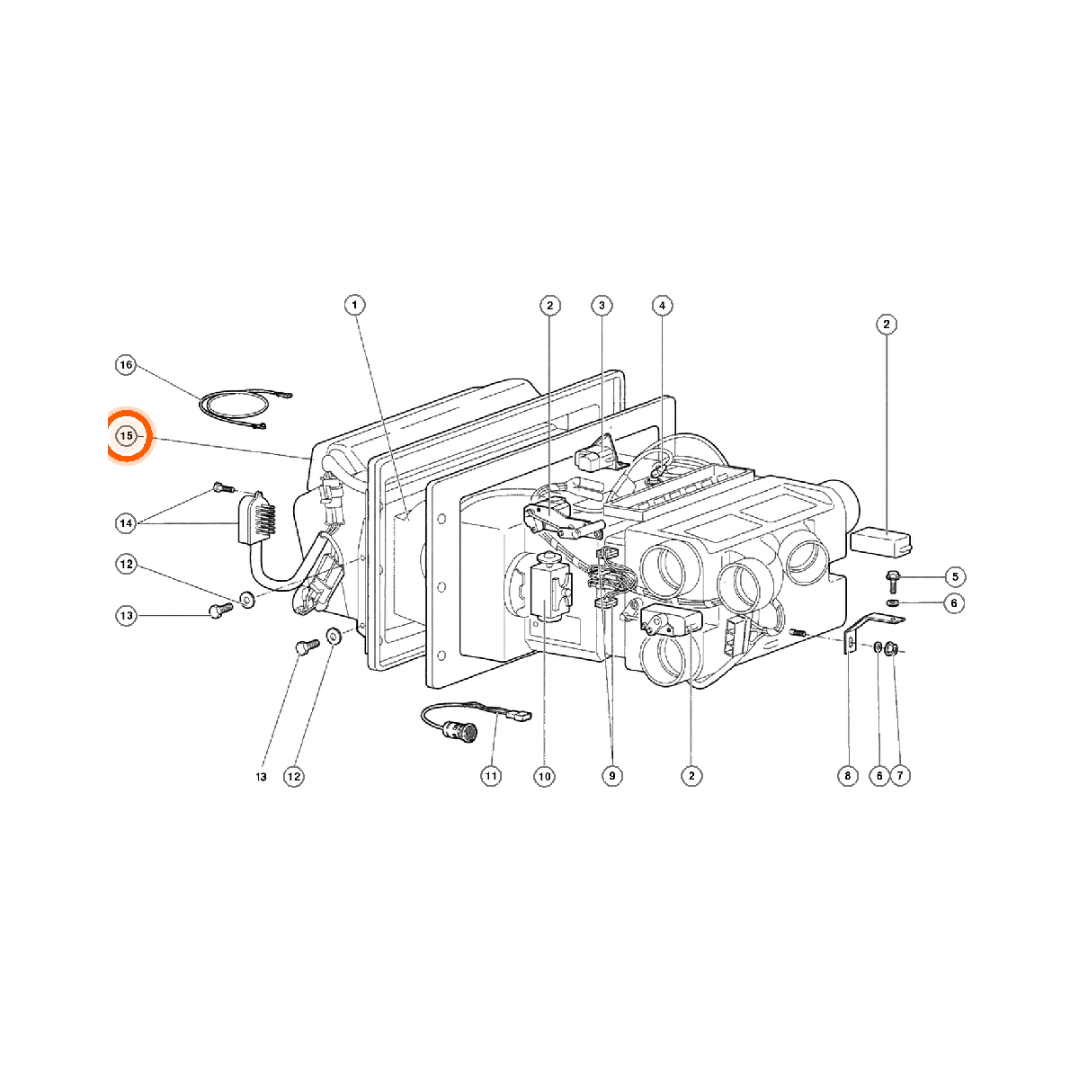 Iron Vault highlighted EPC square-v1 45.04.00 callout 015 — SKU 0045003627