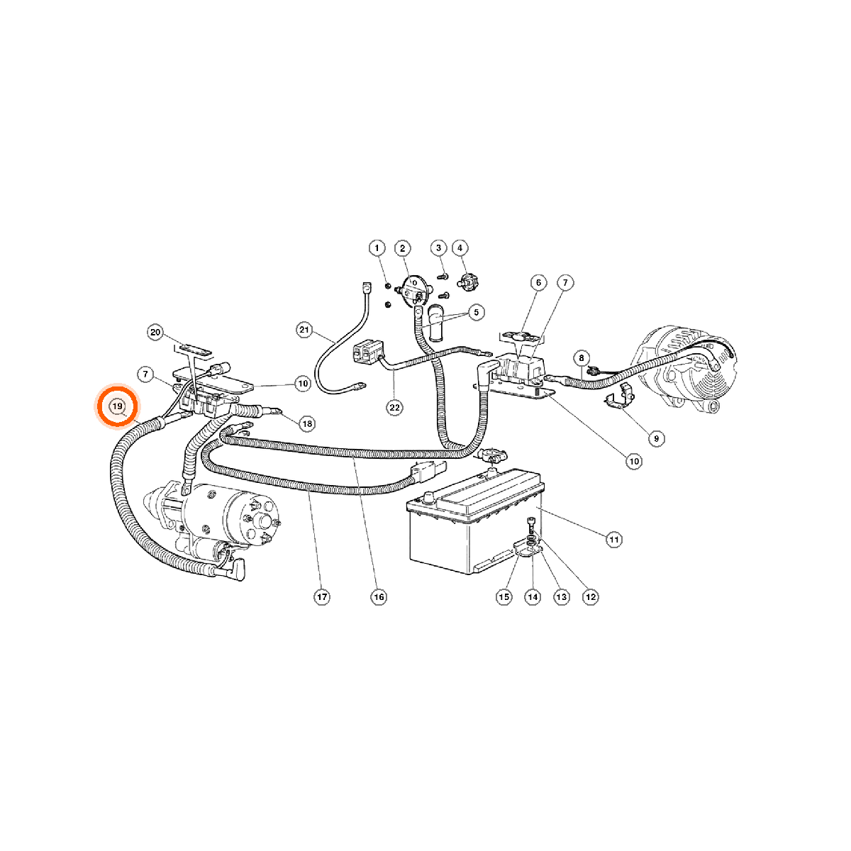 Iron Vault highlighted EPC square-v1 61.02.00 callout 019 — SKU 0061008786