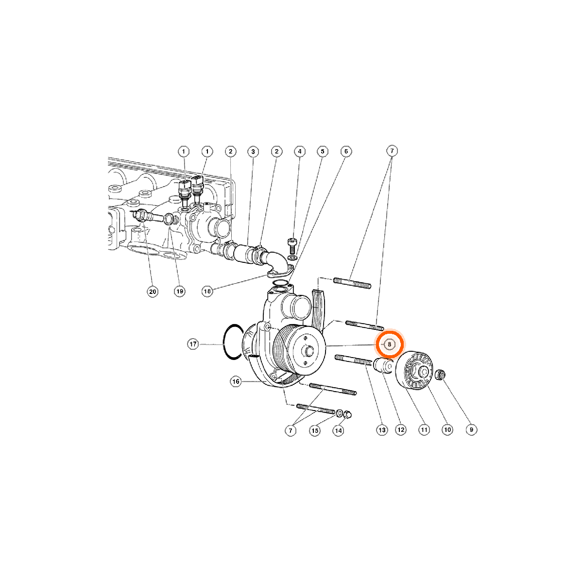 Iron Vault highlighted EPC square-v1 17.01.00 callout 008 — SKU 0017001862