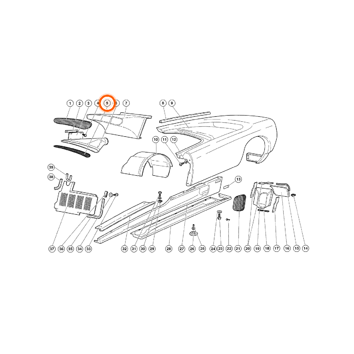 Iron Vault highlighted EPC square-v1 66.04.00 callout 005 — SKU 009430127
