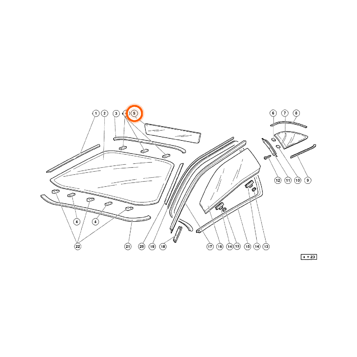 Iron Vault highlighted EPC square-v1 70.01.00 callout 005 — SKU 0070005535