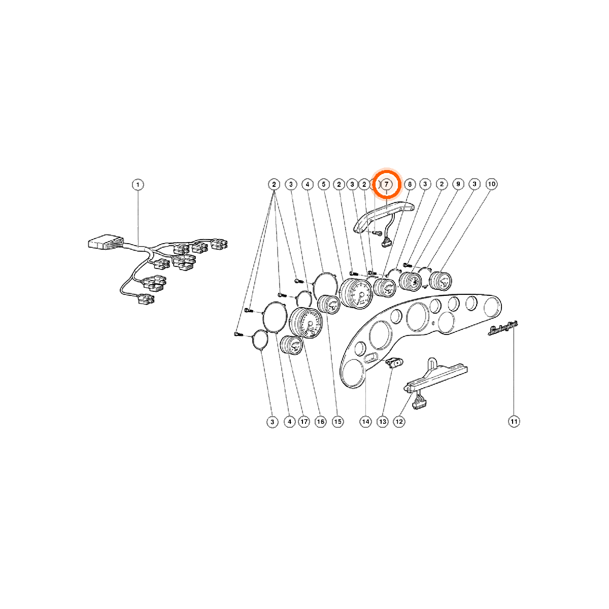 Iron Vault highlighted EPC square-v1 60.01.00 callout 007 — SKU 0060008510
