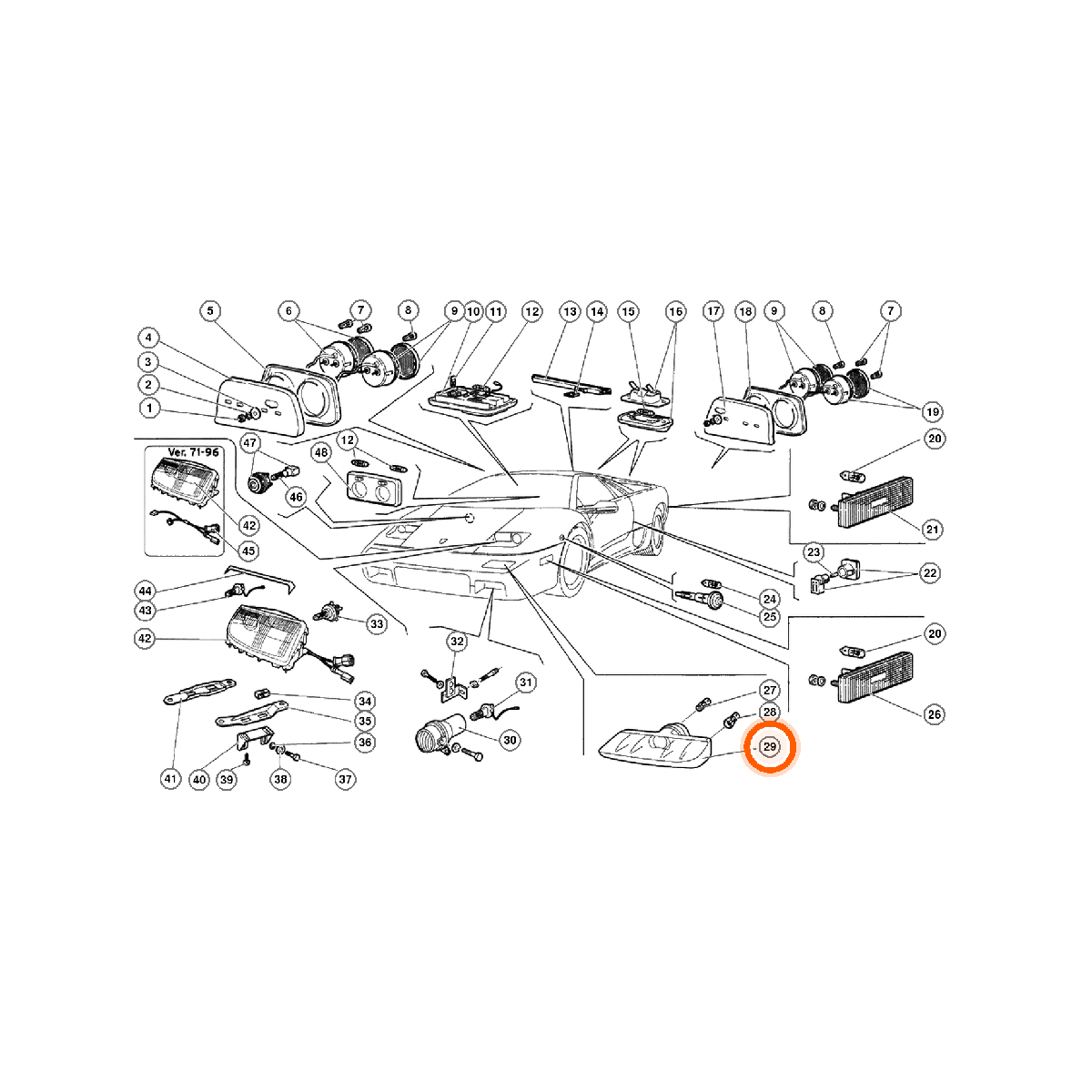 Iron Vault highlighted EPC square-v1 63.01.00 callout 029 — SKU 009444152