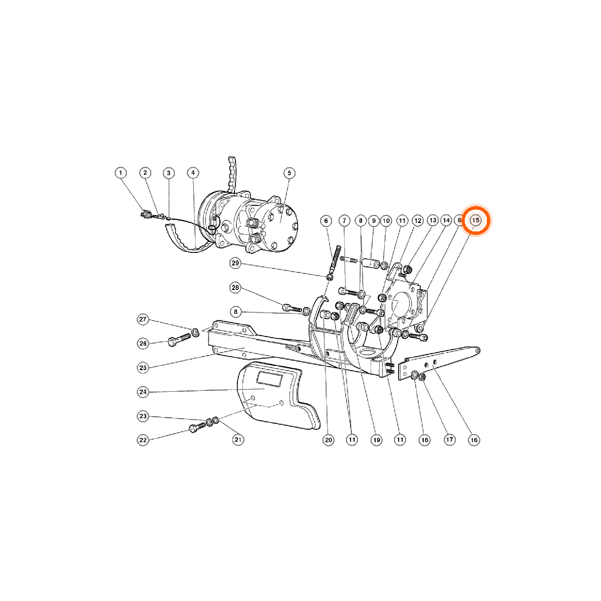 Iron Vault highlighted EPC square-v1 45.01.00 callout 015 — SKU 008701014