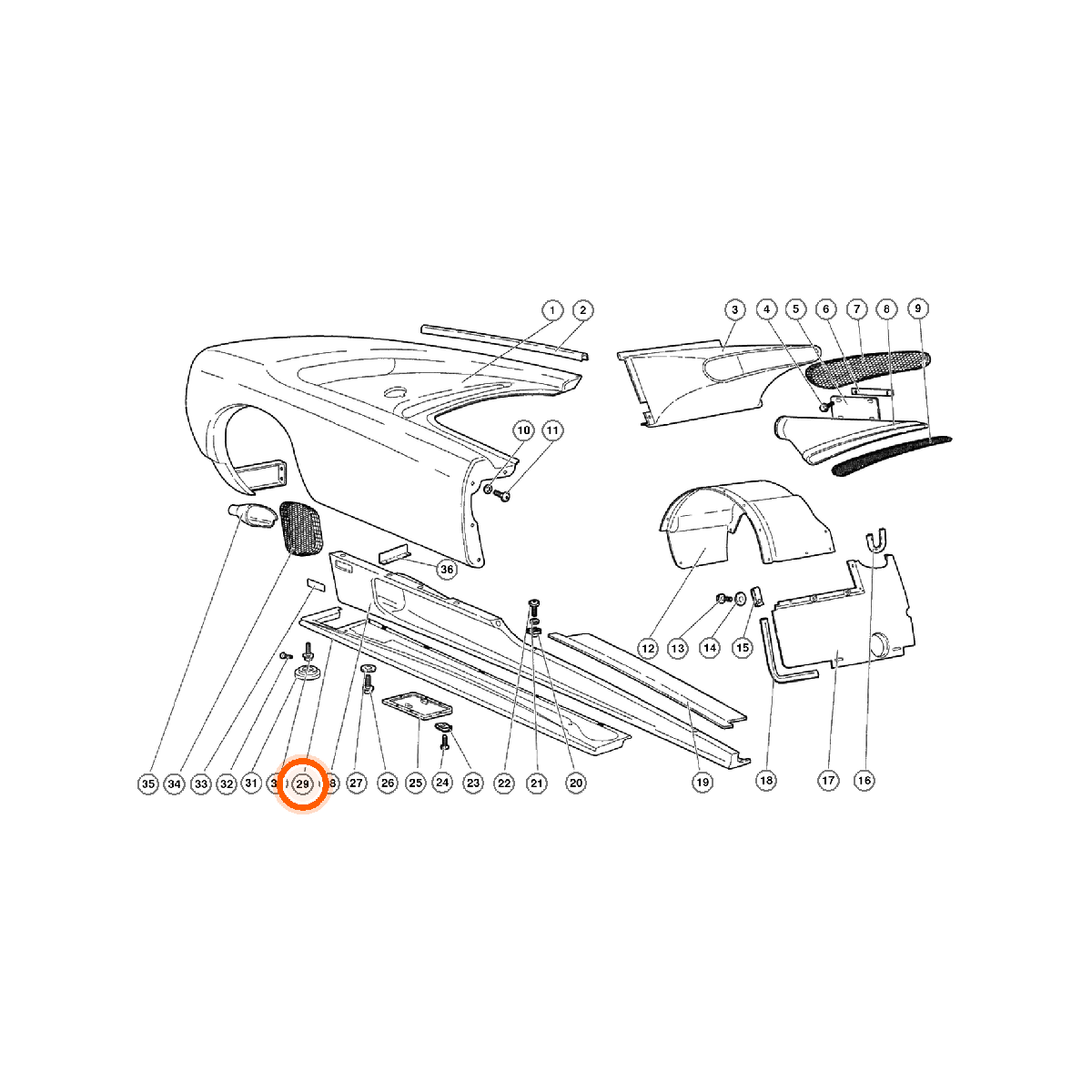 Iron Vault highlighted EPC square-v1 66.05.00 callout 029 — SKU 0066005527