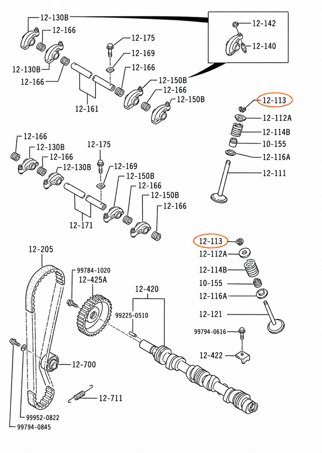 Mazda 121 PS schematic ed00441 — 12-113 highlighted for B63012114