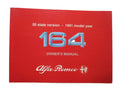 Fits Alfa Romeo Manual USA SPEC 1991 Model 164 Owners, OEM Part # 60490198